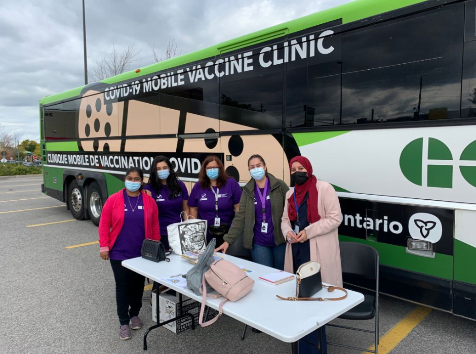 Vaccine Clinic Team at the Morningside PopUp Clinic